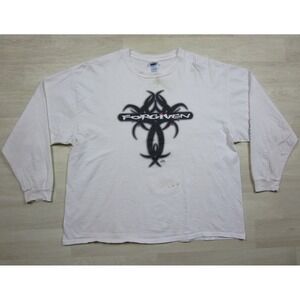 Vintage Y2K Forgiven Jesus T Shirt (2X) Ephesians 1:7 Living Epistles Sleeve Hit